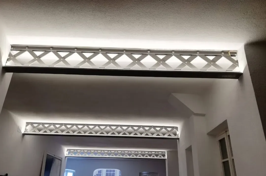 Iluminación de vigas